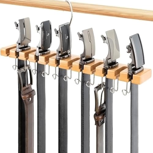 Belt Hanger for Closet, Also Works as Wall Mount Belt Organizer by Teridokor