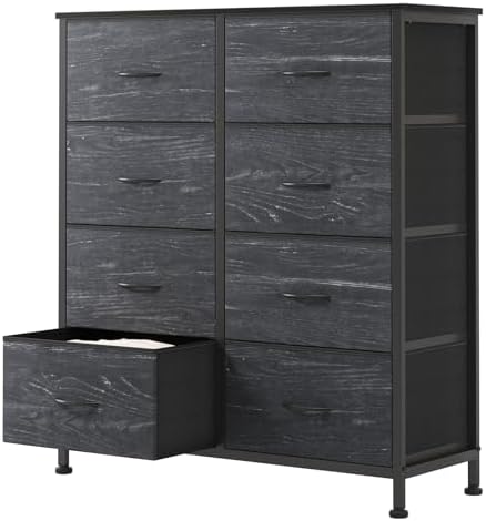OLIXIS Dresser for Bedroom, 8 Storage Drawers, Tall Fabric Tower Organizer by OLIXIS