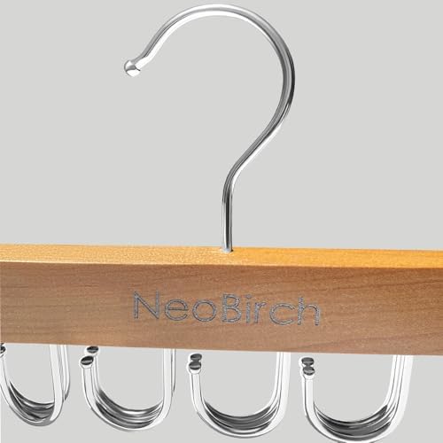 Wooden Bra Hanger with 20 Hooks Space Saving Closet Organizer for Tank Top - Image 4