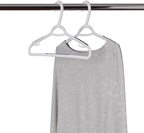 Neatfreak Slim Non Slip Hangers - Space Saving Set of 10 With Lingerie Hooks and Pants/Accessories Bar - Patented W Frame White Plastic Hangers - Image 5
