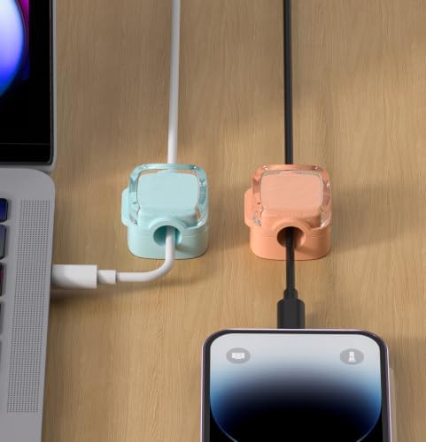 Glitter Magnetic Cable Clips, 2027 Cute Sparkly Charger Cord Holder - Image 5