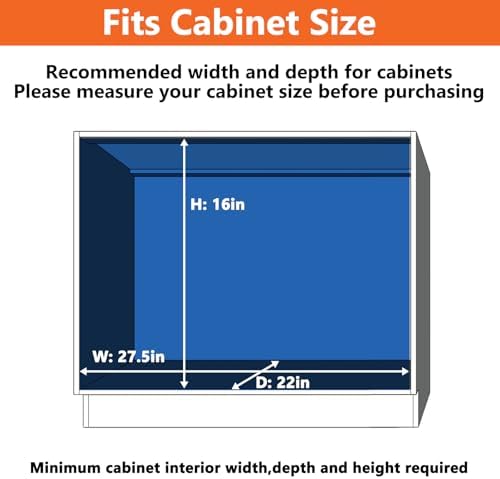ROOMTEC Individual Pull Out Cabinet Organizer (27" W x 21½" D), 2 Tier Spice Rack Organizer for Cabinet, Slide Out Drawer Pantry Shelf Organization and Storage for Kitchen Bathroom - Image 4