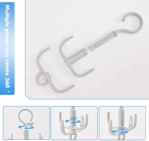 4Pcs Belt Hanger, Tie Hanger, Belt Organizer for Closet (Beige) - Image 3