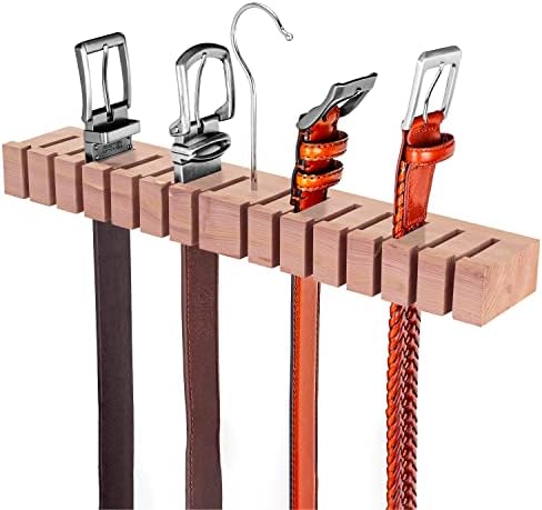 Belt Organizer & Hanger - Belt Rack & Storage - Holder for Closet - Gifts for Dad by HOUNDSBAY