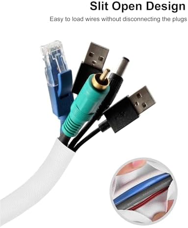 Secbolt Cord Protectors from Pets No Chew, 10FT - 1/2 Inch, White - Image 2