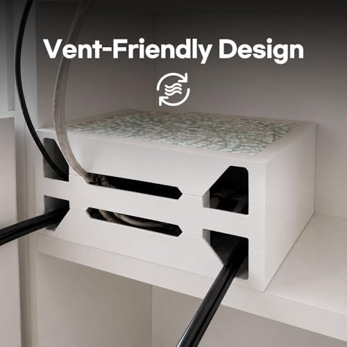 Book Shape Decorative Cable Management Box - Expandable Cable Organizer Box with Magnetic Closure for Home & Office (Love Finds, Large Set) - Image 5