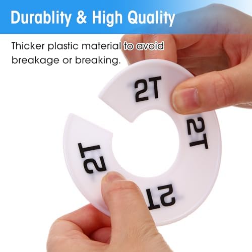 Blulu 20 Round Closet Dividers for Clothing Rack Organizers - Image 4