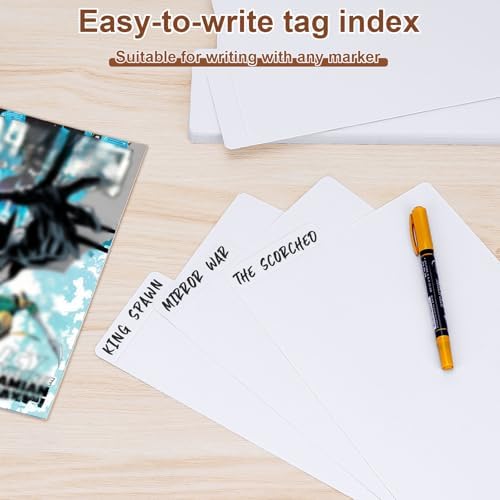 Comic Book Dividers, 50-Pack with Writable Tabs for Comic Storage Boxes - Image 4