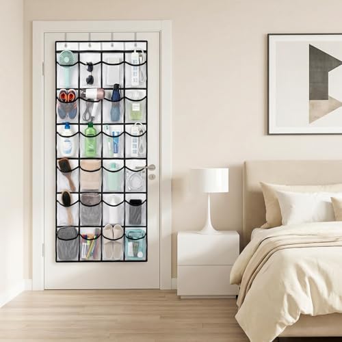 Magnetic Cruise Organizer, Over The Door Organizer for Cruise Ships with 24 Large Clear Pockets, Magnetic Shoe Rack for Door, Hanging Door Organizers for Cabin Cruise Essentials 2026（ 56.7" x 21.2"） - Image 4
