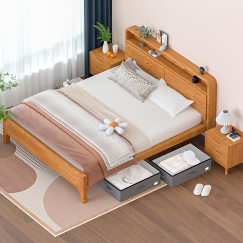 EE-RoomWorld Under Bed Storage with Wheels, No Assemble Required 12 inches height Under Bed Storage bins,Large capacity Rolling Underbed Shoe Storage containers，dorm underbed storage drawers - Image 6