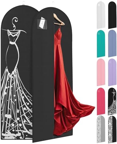 Your Bags 72" Long Wedding Dress Bag for Gowns & Dresses, ID Window by YourBags