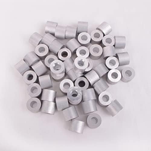 Wire Rope Stop Sleeve, for Wire Rope Dia. 3/16", Aluminum Alloy, PK 50 by HIGOOD
