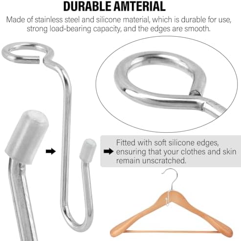 50 Pcs Hanger Connector Hooks, Hanger Extender Hooks Metal - Image 4