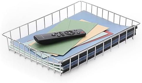 BTSKY Multipurpose A4 File Tray Wire Desk Tray Organizer, Silver by BTSKY