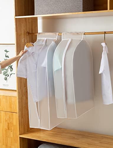 XIAKE Garment Bags M/oth-proof Dust Cover Coat Hanging Clothes Storage Bag Premium Thickened Clothing Organizer Moisture-proof Dust-proof Clothes Cover - Image 6