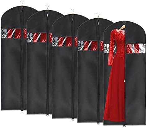 Univivi Garment Bag Suit Bag for Storage and Travel, 60 Inch, Set of 5 by Univivi