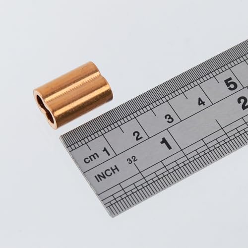 Antrader Cable Crimp Sleeves for Crimping Wire Rope Cable,20Pcs,(5/32") - Image 5