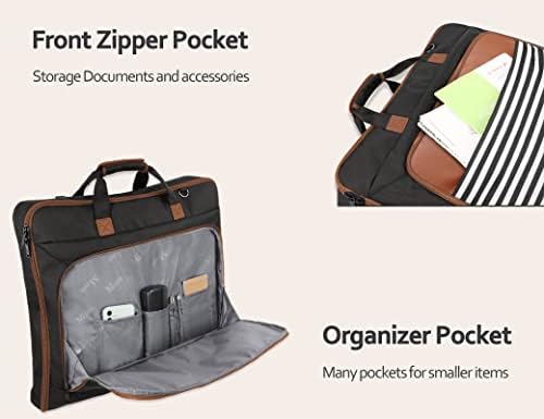 MATEIN Suit Carry On Garment Bag for Travel, Suit Bag with Adjustable Strap - Image 4
