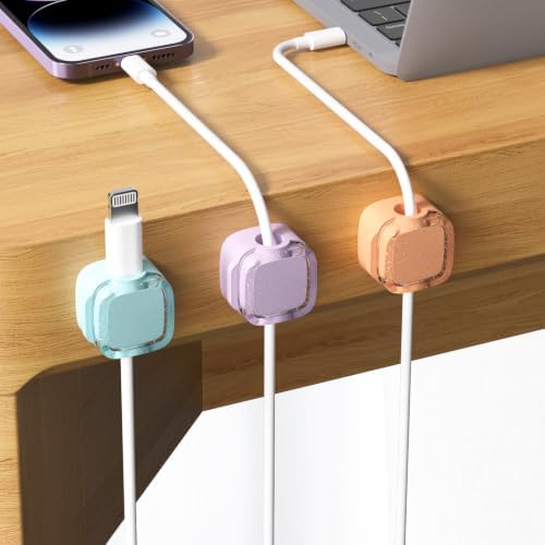 Glitter Magnetic Cable Clips, 2027 Cute Sparkly Charger Cord Holder - Image 3