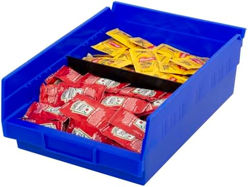 Akro-Mils 40150 Plastic Width Dividers for 4" Tall Shelf Bins, 24-Pk, Black - Image 3