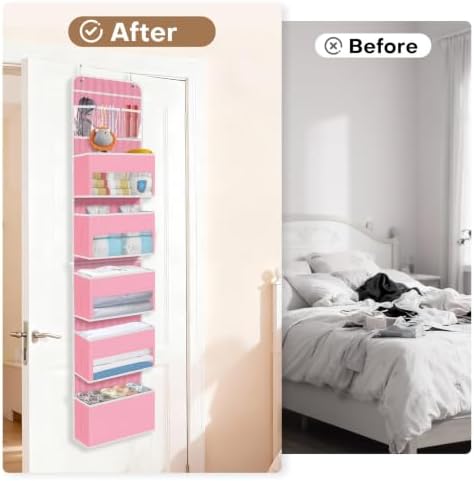 Over the Door Organizer, Large Pocket Hanging Storage with 40lb Capacity - Image 6