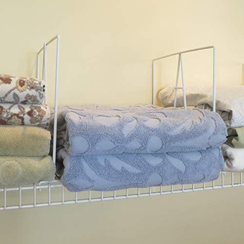 Evelots 10-Pack Wire Shelf Dividers, Clip-On Closet Organizers, Tall Steel - Image 2