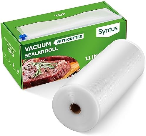 Syntus 11" x 150' Vacuum Sealer Bags Rolls Keeper with Cutter Dispenser by Syntus