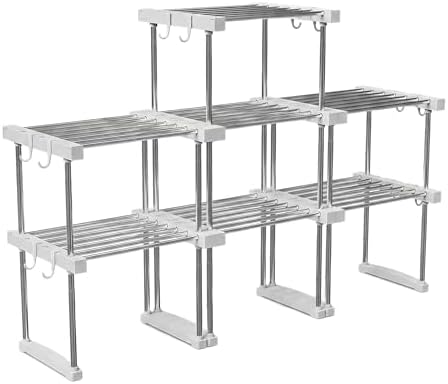 BLULEE Expandable Under Sink Organizer, No-Drill Adjustable Shelf - Image 3