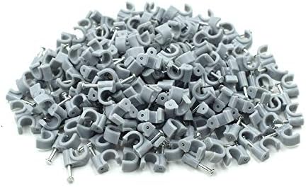 1/4" Half Clamp J-Hook with Nail for Pex Tubing Pipe Support by PHITUODA