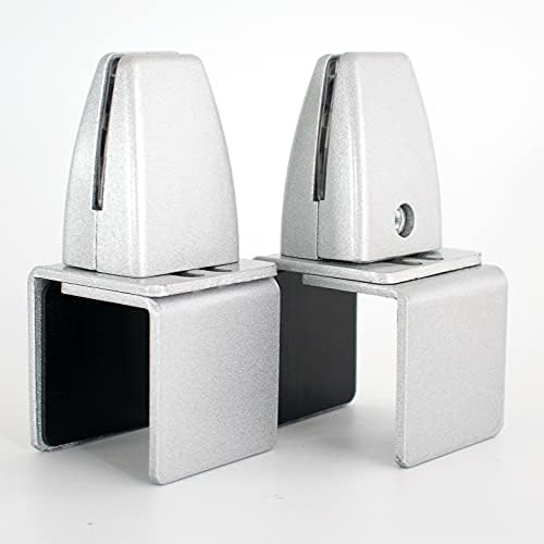 Aluminum Vertical Clamp Partition Board Acrylic Desk Divider Support Clamp for Clear Shield for Desktop Countertop Reception by noonebutyou
