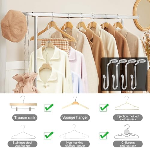 50 Pcs Hanger Connector Hooks, Hanger Extender Hooks Metal - Image 6