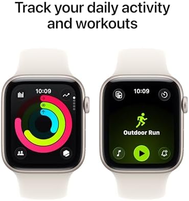 Apple Watch SE 3 [GPS 44mm] Smartwatch with Starlight Aluminium Case with Starlight Sport Band - M/L. Fitness and Sleep Trackers, Heart Rate Monitor with AppleCare+ (2 Years) - Image 5