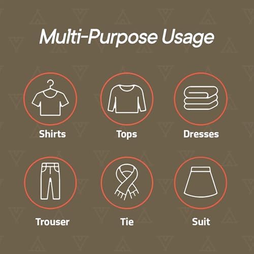 Campior Space Saving Pants Hangers 4 Pack, 6 Layer Jeans Hangers and Closet Organizer for Jeans, Scarves, & Skirts, Multi-Layer Hanger with Anti-Slip Stopper, Heavy-Duty S-Type Stainless Steel, Gray - Image 4