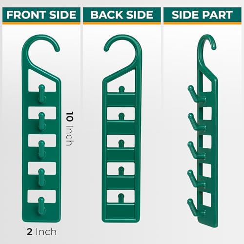 Set of 4 Space Saving Hangers for Clothes, Hanger Organizer Space Saver - Image 4