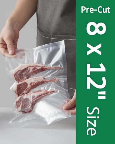 Syntus 200 PCS Vacuum Sealer Bags, Quart Size 8" x 12" Precut Seal Bags - Image 2