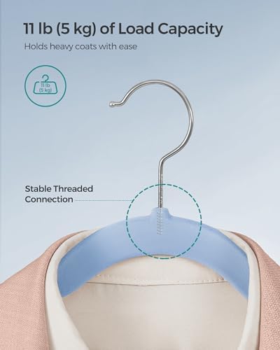 SONGMICS Velvet Hangers 50 Pack, Non-Slip Clothes Hangers, Space-Saving - Image 5