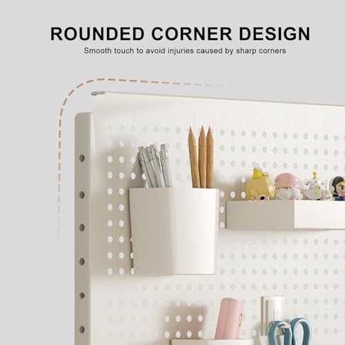 Clamp Desk nizer with Pegboard Kit, Office Partition Panel, Floating, Yellow Vertical Design, Desk Storage Solution for Home & Office - Image 7