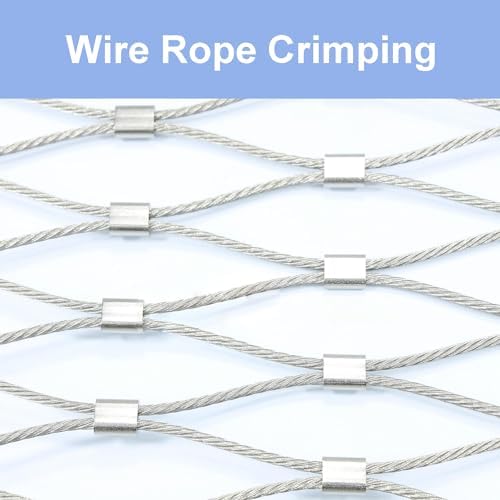 CooBigo 50Pcs 5/32""Cable Crimp Sleeves, Aluminum Wire Rope Crimping Loop Sleeve. Cable Ferrules for Cable and Wire Rope Crimp Double Barrel Crimp Sleeves (M4-5/32"") - Image 5
