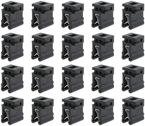 Heyous 20PCS 16x14x10mm Cable Tie Brackets Plastic Edge Mount Clip Fastener Organizer for Cord Organization by heyous