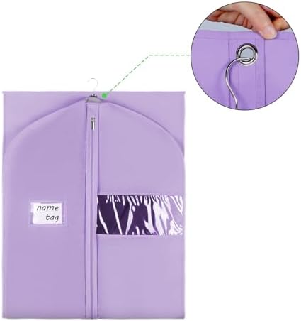 KEEGH 60 in Garment Bags for Hanging Clothes (Set of 6) Purple - Image 5