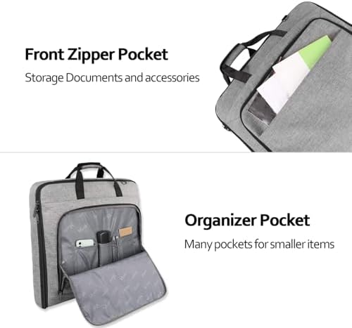 MATEIN Carry On Garment Bags for Travel, Water Resistant Hanging Suit Bag - Image 3