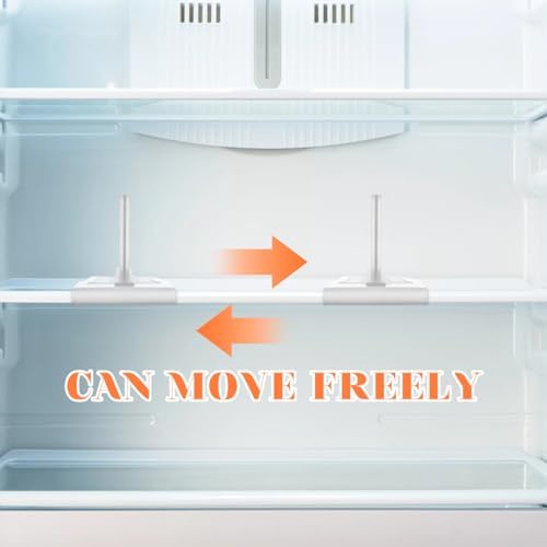 Homoyoyo Refrigerator Divider 2 pcs Plastic Fridge Shelf Divider Board Refrigerator Organizer for Food Classification Freezer Separator Easy Install Kitchen Storage Accessory - Image 7