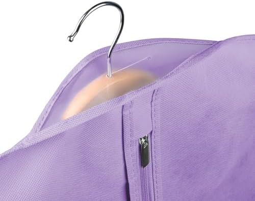 KEEGH 60 in Garment Bags for Hanging Clothes (Set of 6) Purple - Image 3