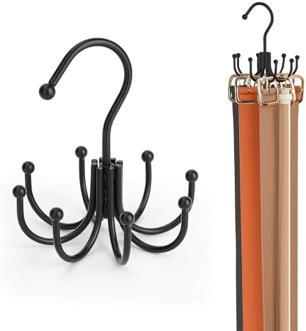 ZEDODIER 2 Pack Belt Hanger, Belt Organizer for Closet 360° Rotatable by ZEDODIER