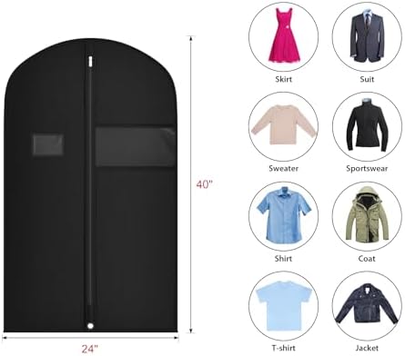 Univivi Suit Bags Garment Bag for Men Storage, 40 Inch, 10 Pack - Image 2