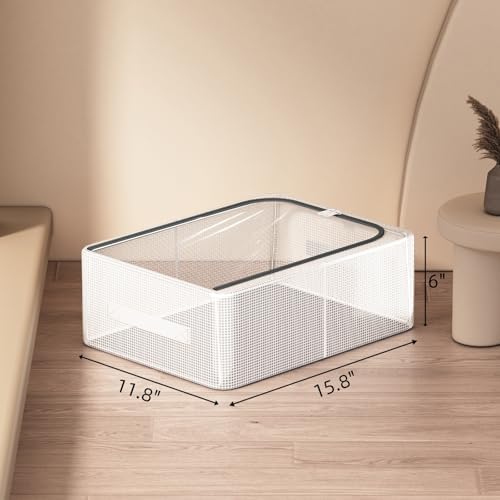 1 Pack Clear Shoe Storage Boxes for Boots Sneaker, 15.8" x 11.8" x 6" - Image 4