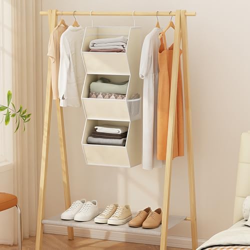 Hanging Closet Organizers and Storage for Kids Room Organization, 3 Tiers - Image 2