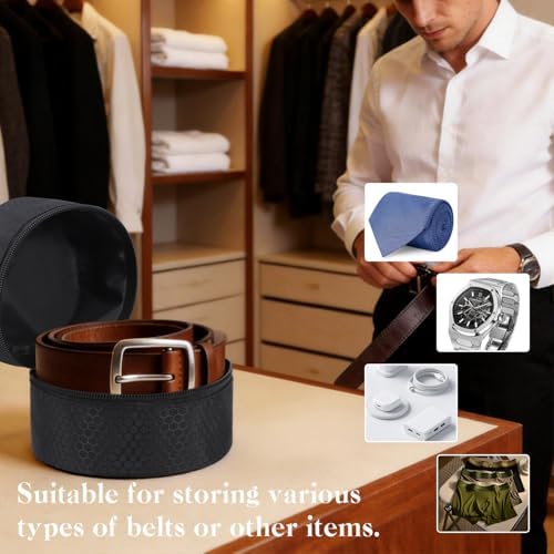 Belt Organizer Case,Travel Belt Storage Holder for Closet Drawer - Image 2