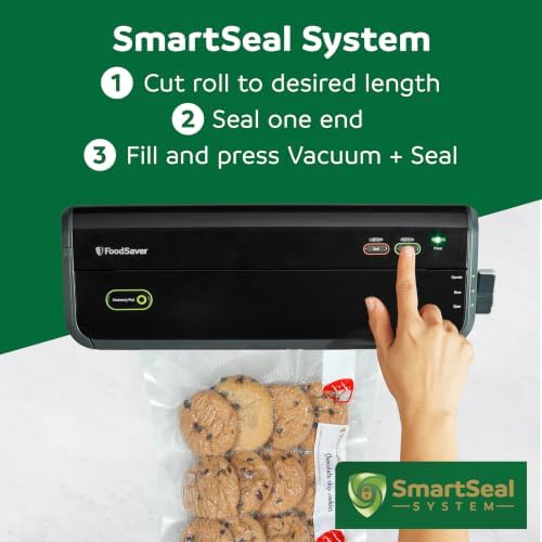 FoodSaver Vacuum Sealer Rolls, 6 Pack 8" x 13.3' Rolls (80 Total Feet), BPA-Free Custom Size Storage Bags for Food, Sous Vide, and Meal Prep - Image 6