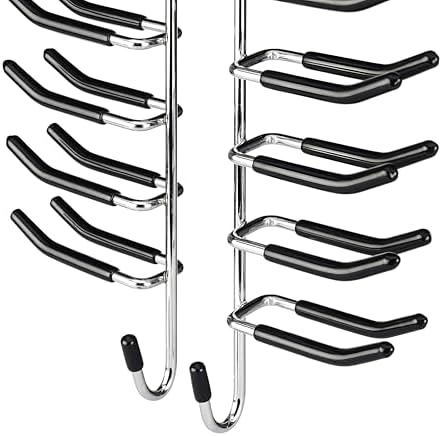 Whitmor Swivel Tie Hanger with Belt Loops Chrome/Black (Pack of 12) - Image 3
